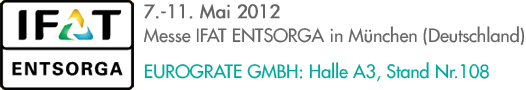 Eurograte auf der Messe IFAT Entsorga